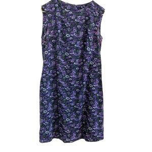 Vintage Floral Dress Sleeveless Handmade Cottagecore Pattern Dress